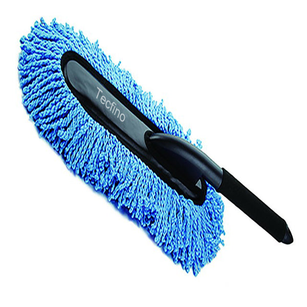 Tecfino car care duster windshield cleaner tools vehicle dusting brush with grip long handle