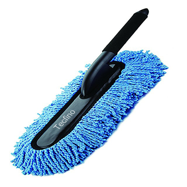 Tecfino car care duster windshield cleaner tools vehicle dusting brush with grip long handle