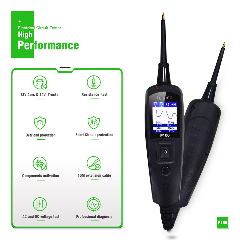 Tecfino 12V/24V Power Probe Car Circuit Tester