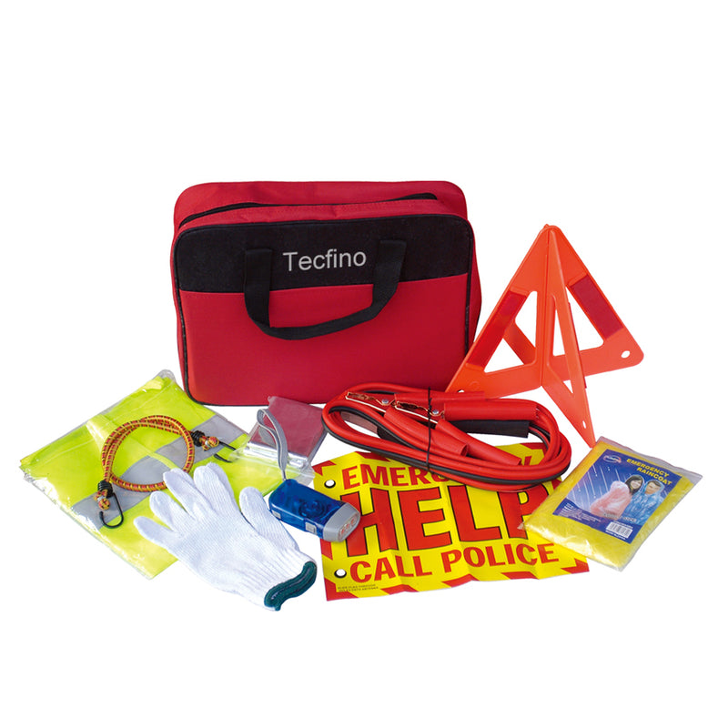 Tecfino Car emergency kit first aid kit car kit for emergency car hydraulic jack tool