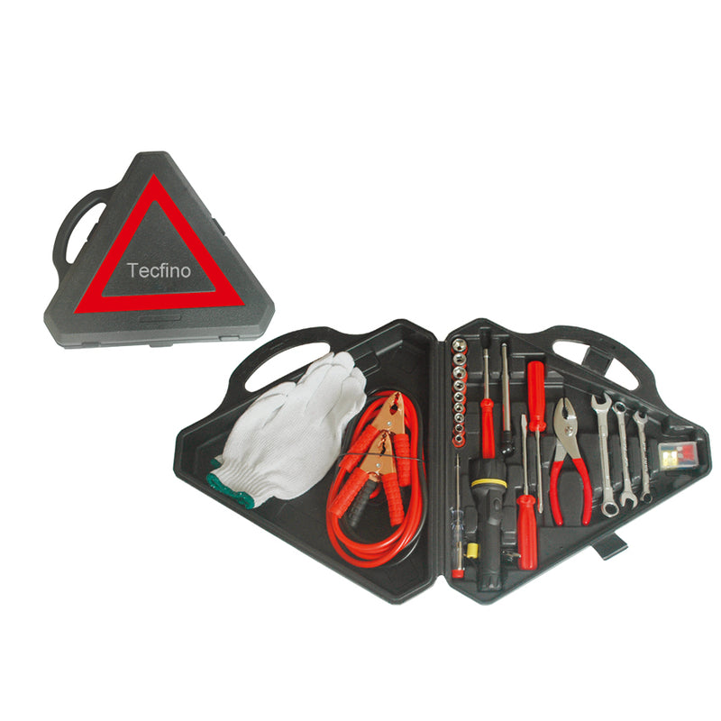 Tecfino Emergency car open tool kit car emergency first aid kit box 72 hour emergency survival kit