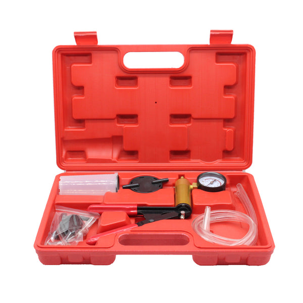 Tecfino Hand Held Vacuum Pressure Pistol Pump Tester Brake Bleeder Kit for Oil Change