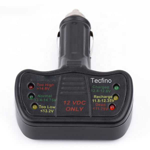 Tecfino 12 Volt Battery/alternator Tester & Analyzer Battery Tester All 12 V Cars