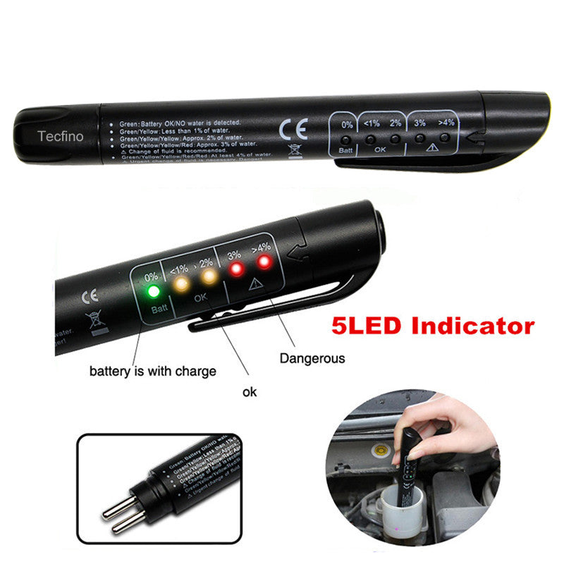 Tecfino Accurate Oil Quality Check Pen Universal Brake Fluid Tester