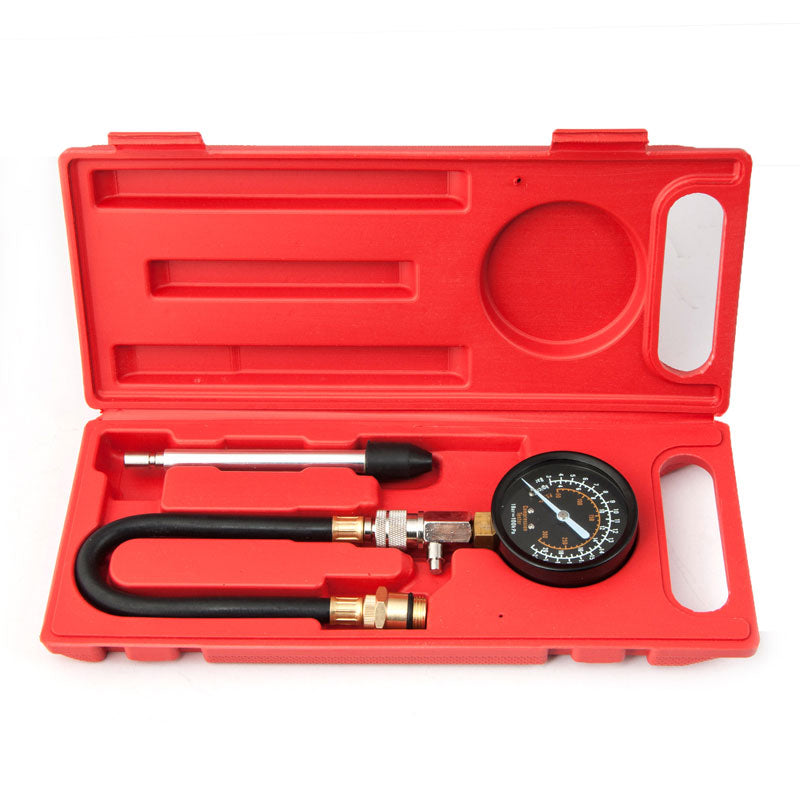 Tecfino Petrol Gas Engine Cylinder Compression Tester Kit Automotive Gauge Tool