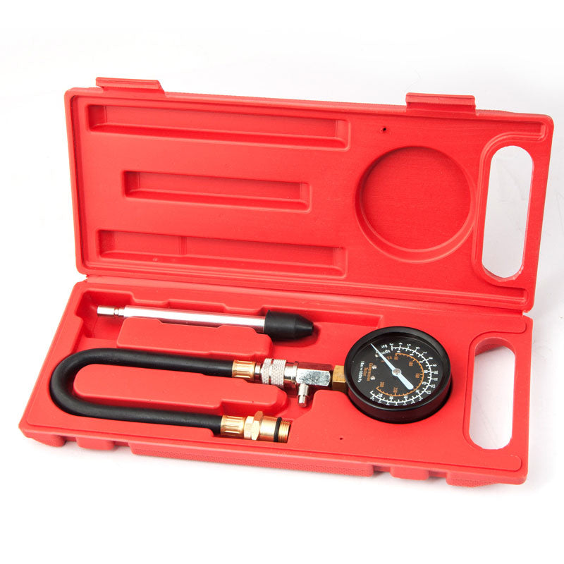 Tecfino Petrol Gas Engine Cylinder Compression Tester Kit Automotive Gauge Tool