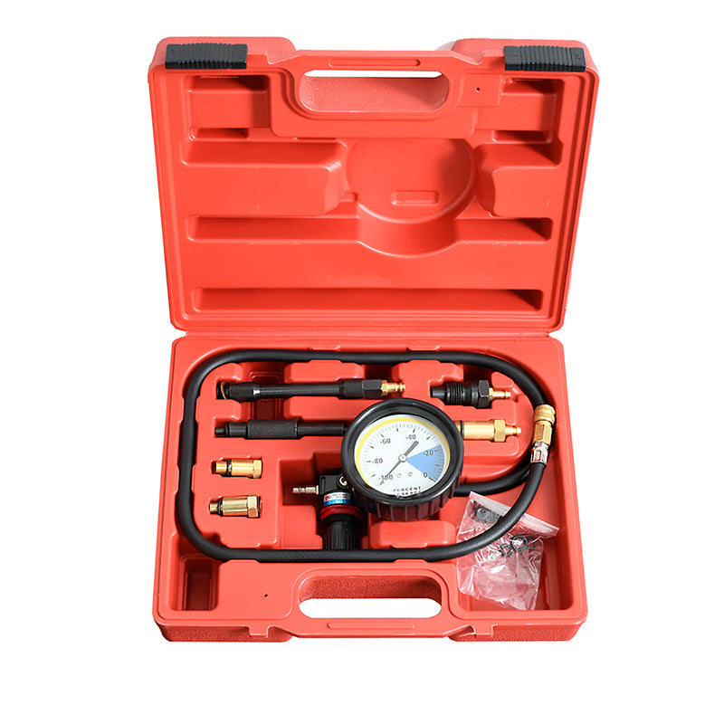 Tecfino Automotive Diesel Gasoline Engine Cylinder Pressure Compression Tester Gauge Tool Kit SE1922