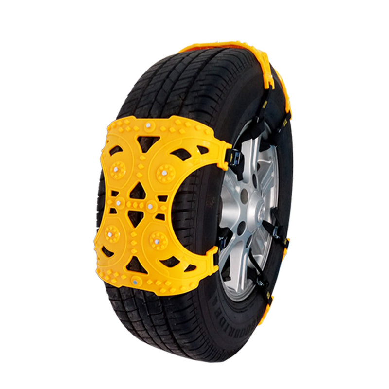 Tecfino 8PCS/Set TPU Plastic Yellow Car Truck Tractor SUV Tire Snow Chain Tire Chains