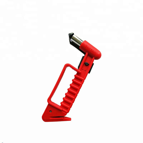 Tecfino Car/Train Emergency Escape Hammer with Seat-belt Cutter and Bracket