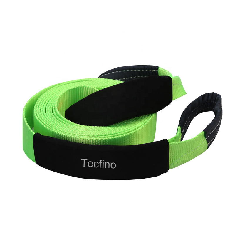 Tecfino Heavy duty polyester towing straps Emergency Off Road Towing Rope tow straps