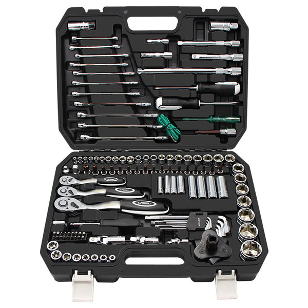 Tecfino Hand socket wrench set auto repair kit socket tool set car tire repair kit