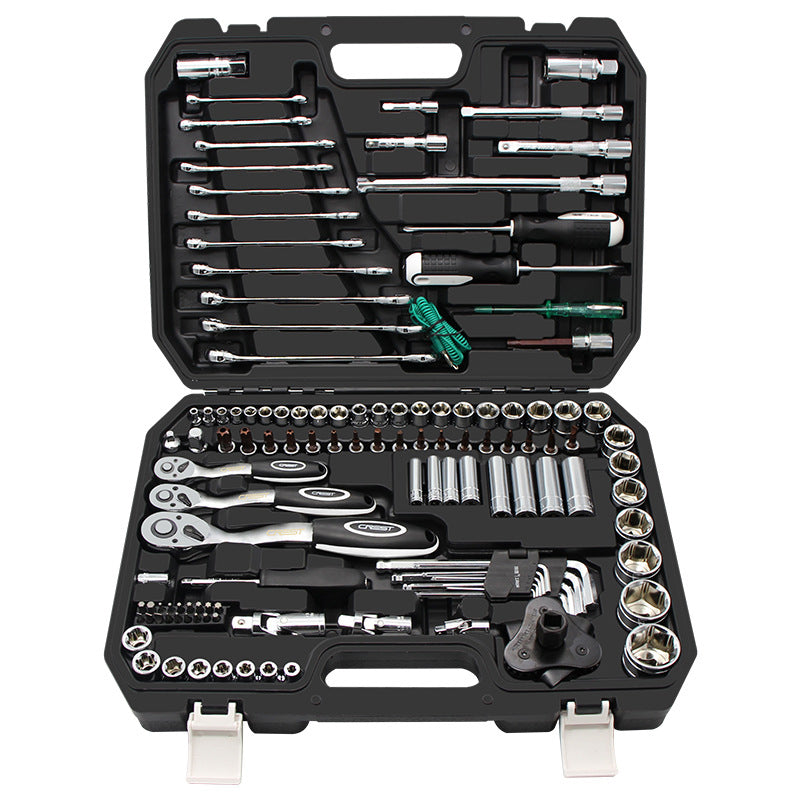 Tecfino Hand socket wrench set auto repair kit socket tool set car tire repair kit