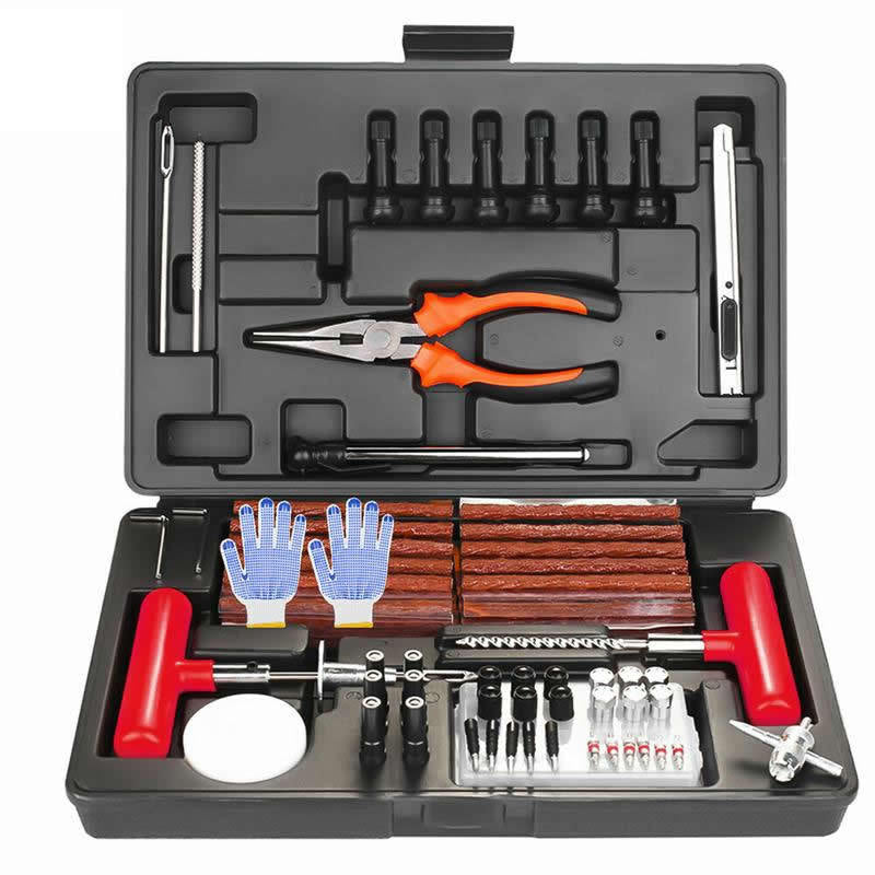 Tecfino Rivet Tool Set Hand tool Tire Motorcycle car puncture Repair Quality Car Tire Repair Kit