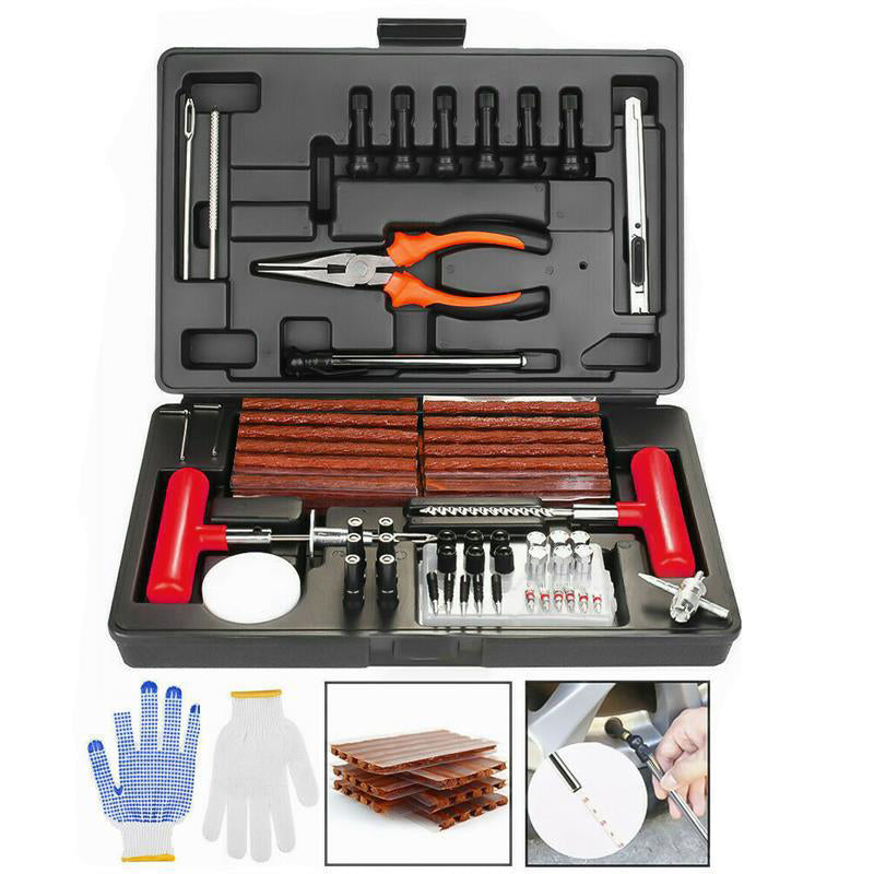 Tecfino Rivet Tool Set Hand tool Tire Motorcycle car puncture Repair Quality Car Tire Repair Kit