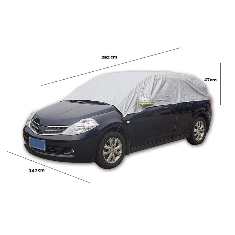 Tecfino waterproof 190T Polyester material outdoor top half car cover car half cover top